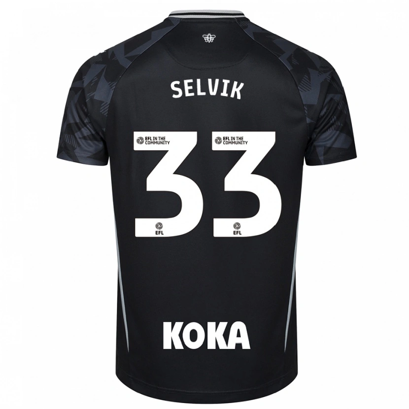 Danxen Kvinder Egil Selvik #33 Sort Blå Målmandstrøje 2025/26 Trøje T-shirt