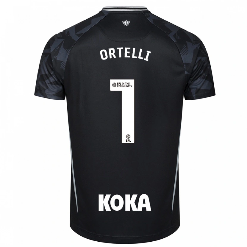 Danxen Kvinder Gabriel Ortelli #1 Sort Blå Målmandstrøje 2025/26 Trøje T-shirt