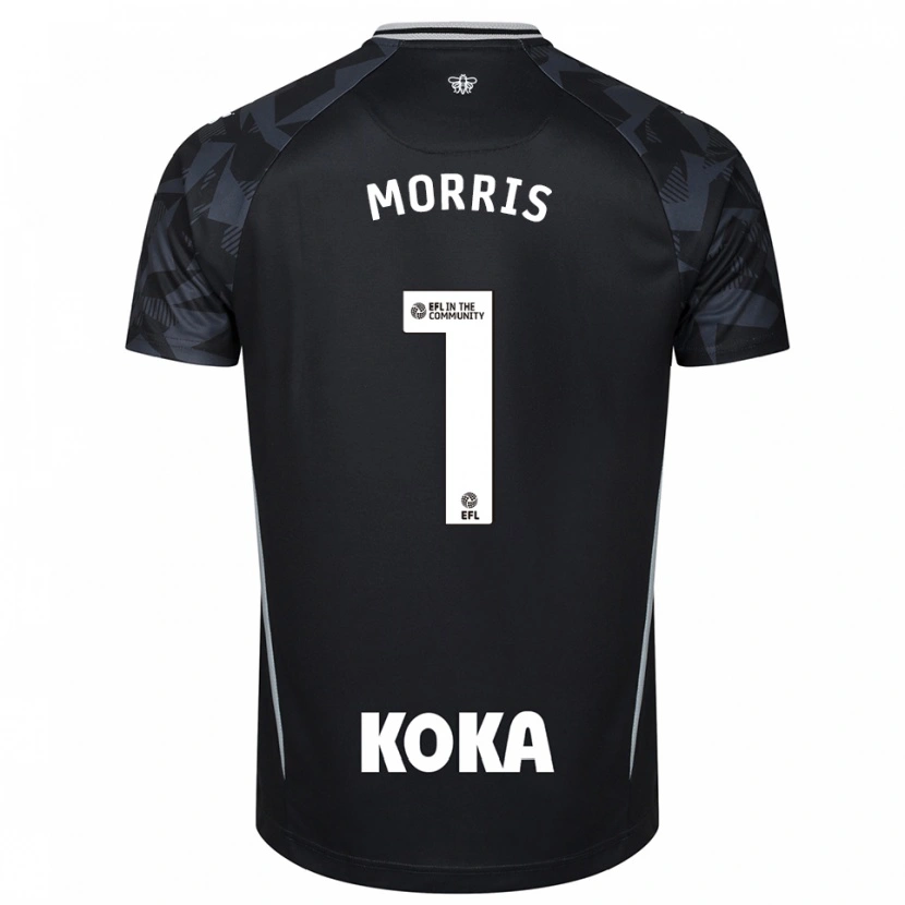 Danxen Kvinder Sam Morris #1 Sort Blå Målmandstrøje 2025/26 Trøje T-shirt