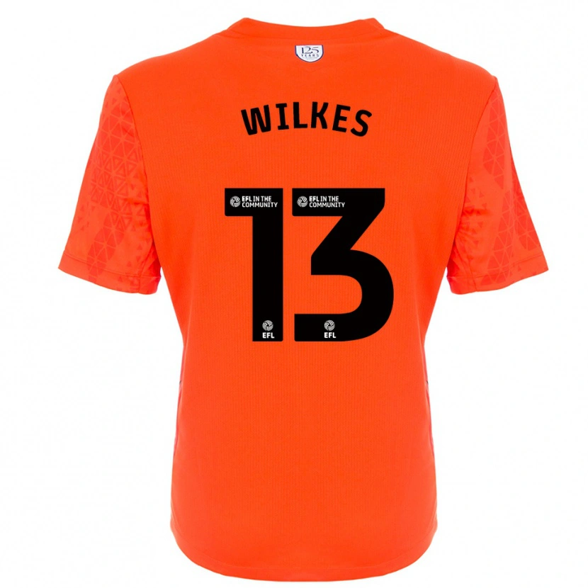Danxen Kvinder Liam Wilkes #13 Orange Sort Målmandstrøje 2025/26 Trøje T-shirt
