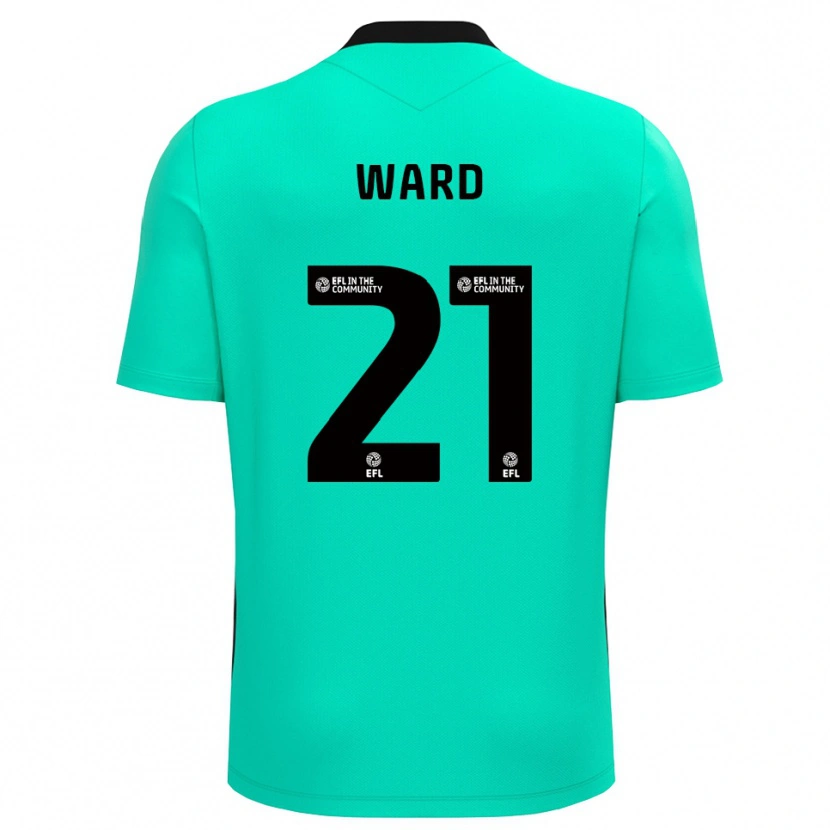 Danxen Kvinder Danny Ward #21 Medium Turkis Målmandstrøje 2025/26 Trøje T-shirt