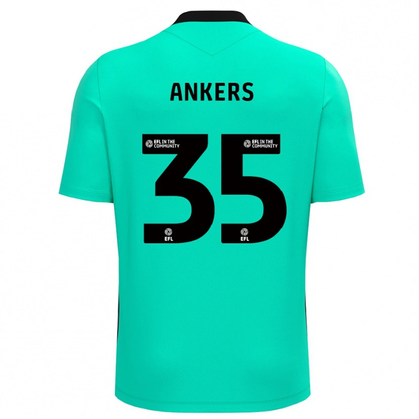 Danxen Kvinder Chloe Ankers #35 Medium Turkis Målmandstrøje 2025/26 Trøje T-shirt