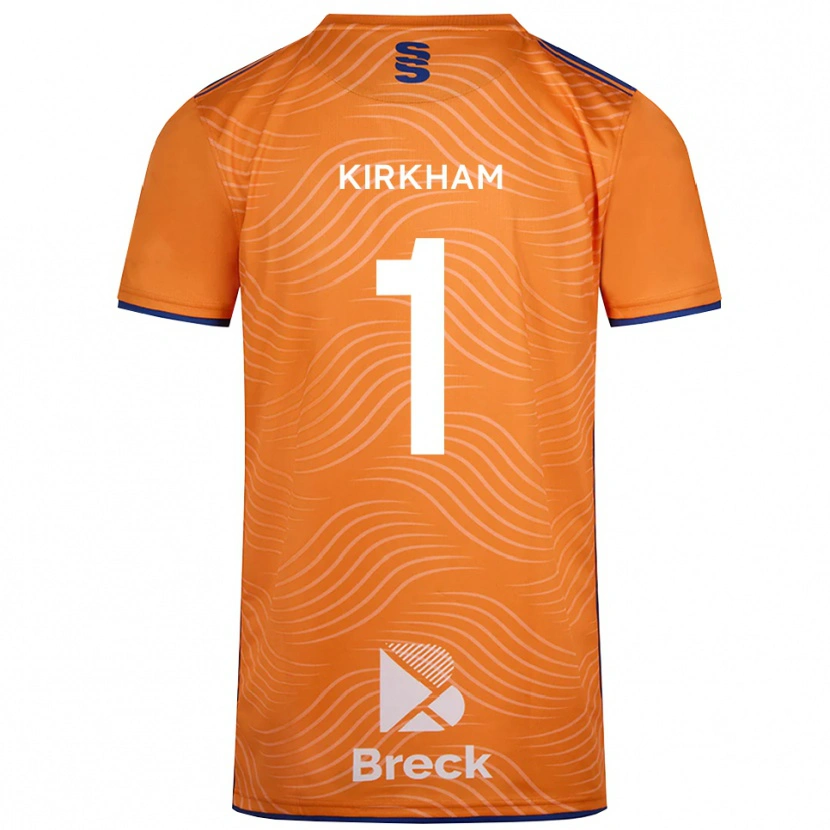 Danxen Kvinder Skye Kirkham #1 Orange Sort Målmandstrøje 2025/26 Trøje T-shirt