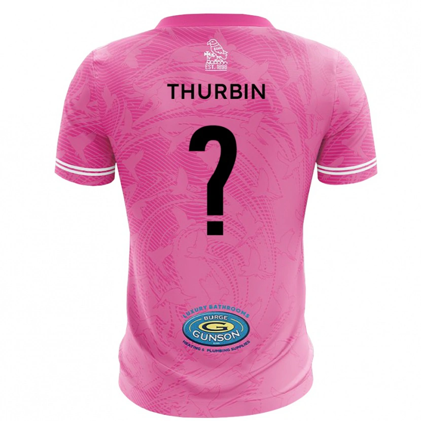 Danxen Kvinder Johnny Thurbin #0 Pink Hvid Målmandstrøje 2025/26 Trøje T-shirt