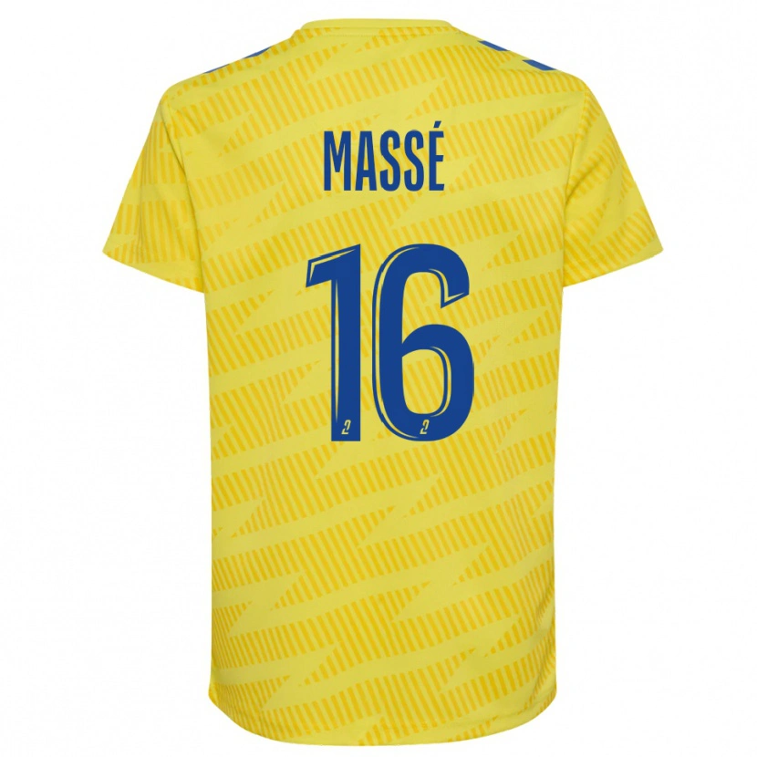 Danxen Kvinder Maël Massé #16 Gul Blå Målmandstrøje 2025/26 Trøje T-shirt