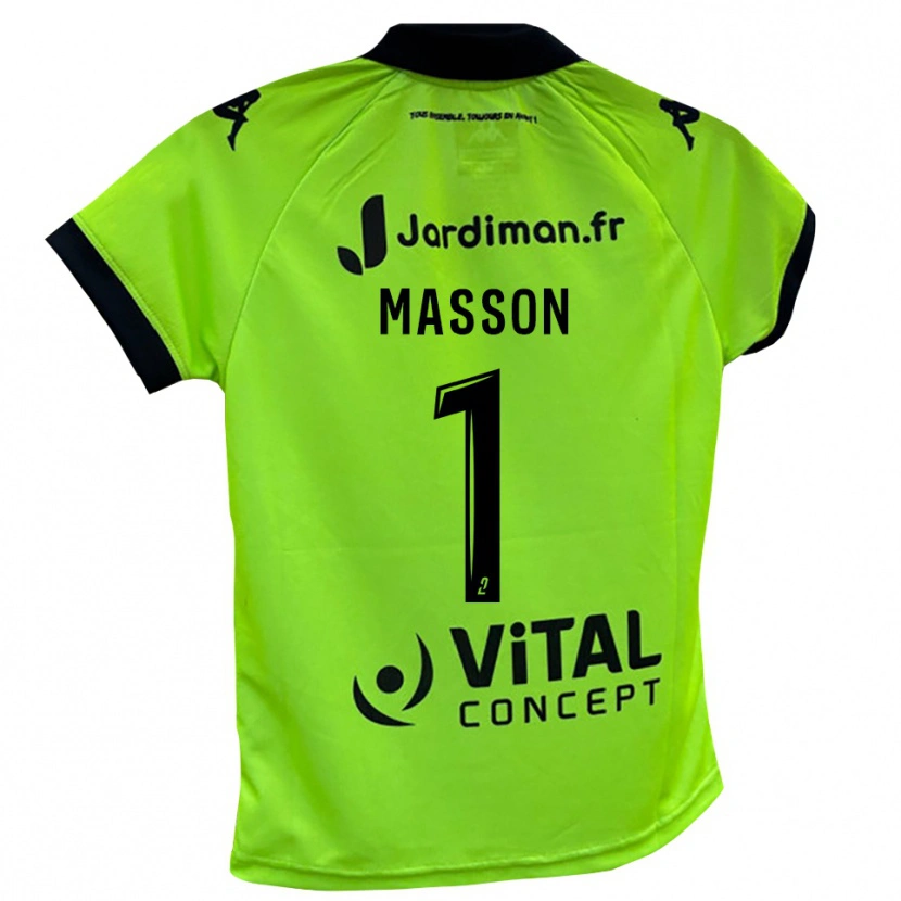 Danxen Kvinder Albert Masson #1 Neon Grøn Målmandstrøje 2025/26 Trøje T-shirt