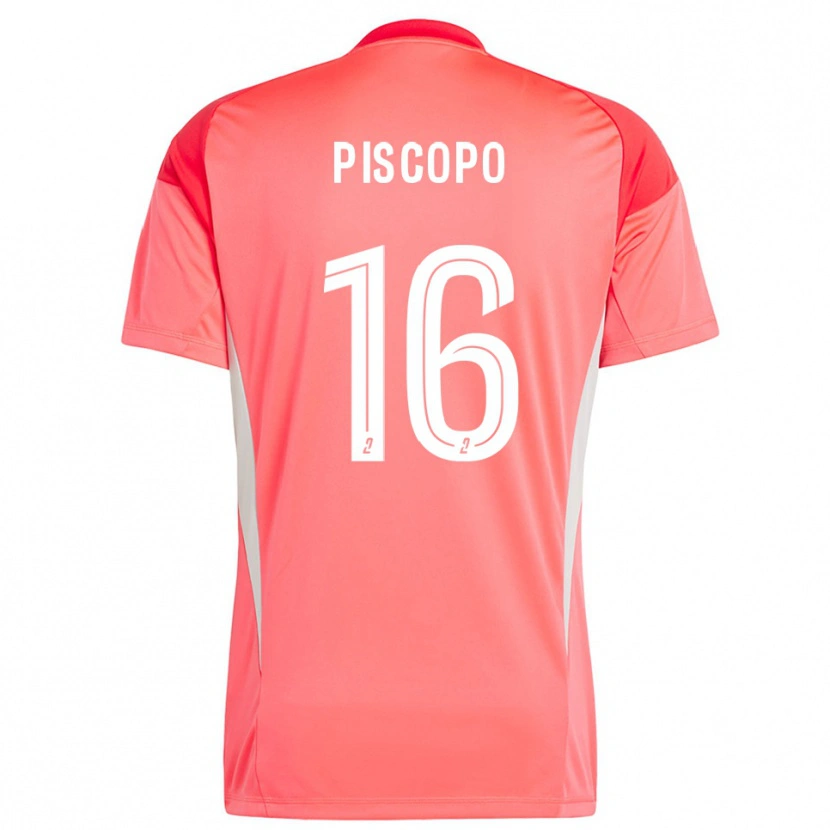 Danxen Kvinder Ange Piscopo #16 Orange Rød Hvid Målmandstrøje 2025/26 Trøje T-shirt