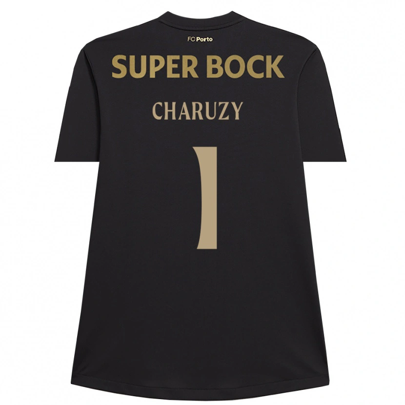 Danxen Kvinder Hubert Charuzy #1 Sort Brun Målmandstrøje 2025/26 Trøje T-shirt