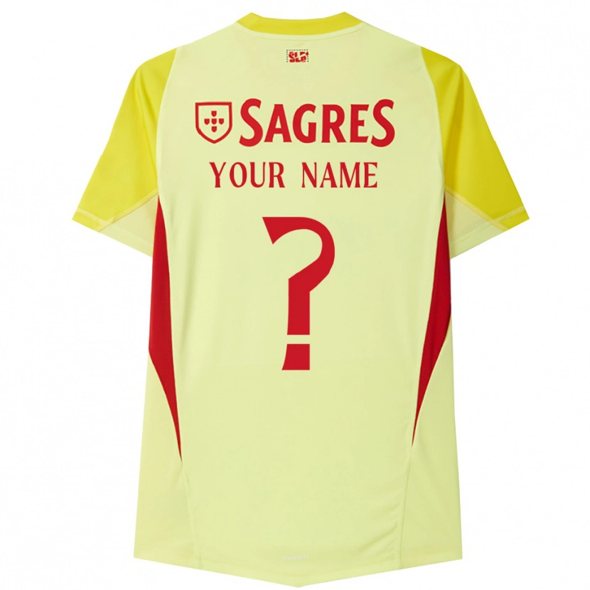 Danxen Kvinder SL Benfica Gul Rød Målmandstrøje 2025/26 Trøje T-shirt