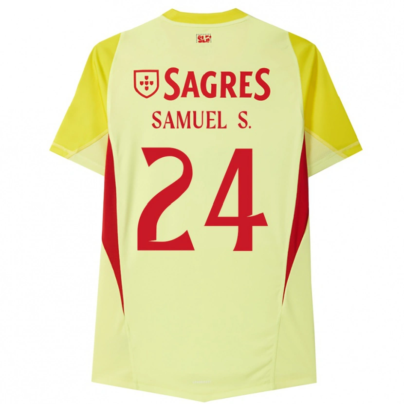 Danxen Kvinder Samuel Soares #24 Gul Rød Målmandstrøje 2025/26 Trøje T-shirt
