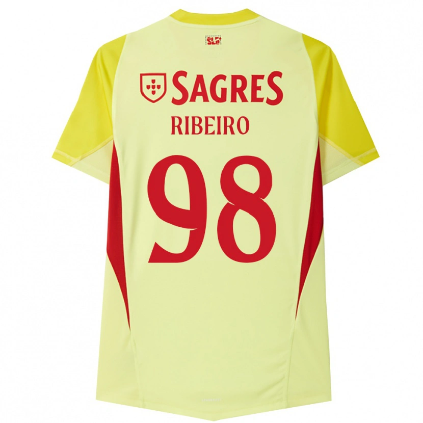 Danxen Kvinder Ricardo Ribeiro #98 Gul Rød Målmandstrøje 2025/26 Trøje T-shirt