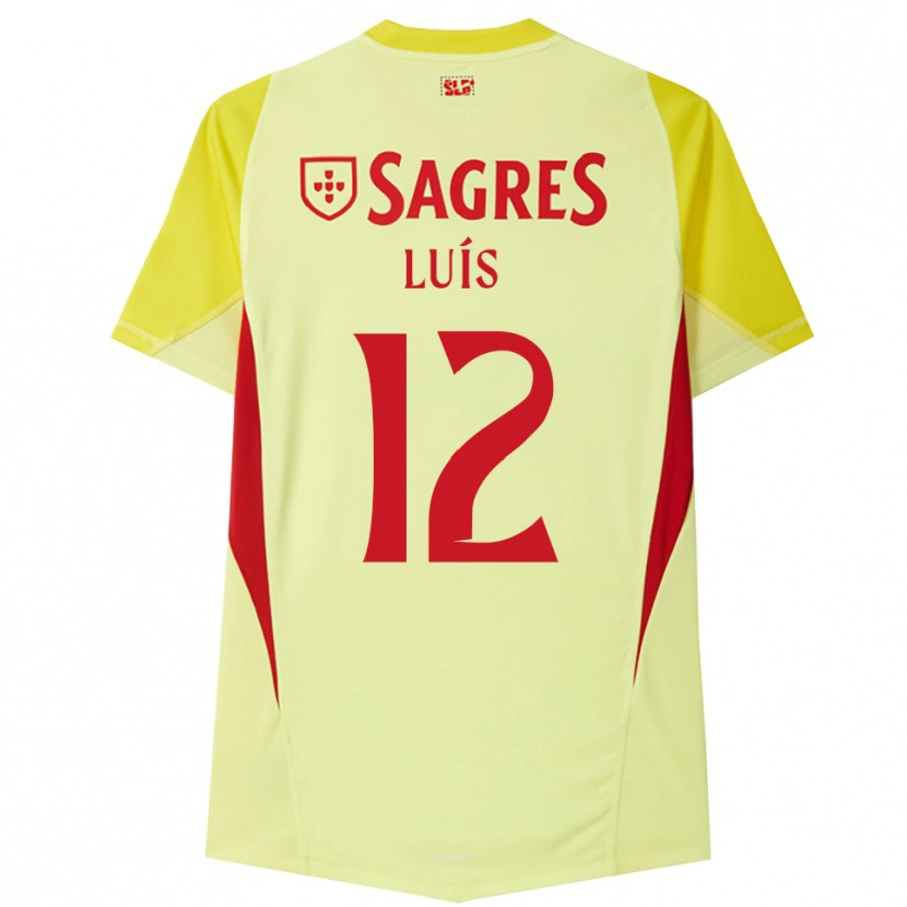 Danxen Kvinder António Luís #12 Gul Rød Målmandstrøje 2025/26 Trøje T-shirt
