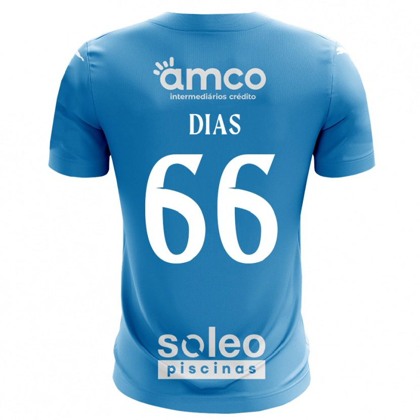 Danxen Kvinder Gonçalo Dias #66 Blå Hvid Målmandstrøje 2025/26 Trøje T-shirt