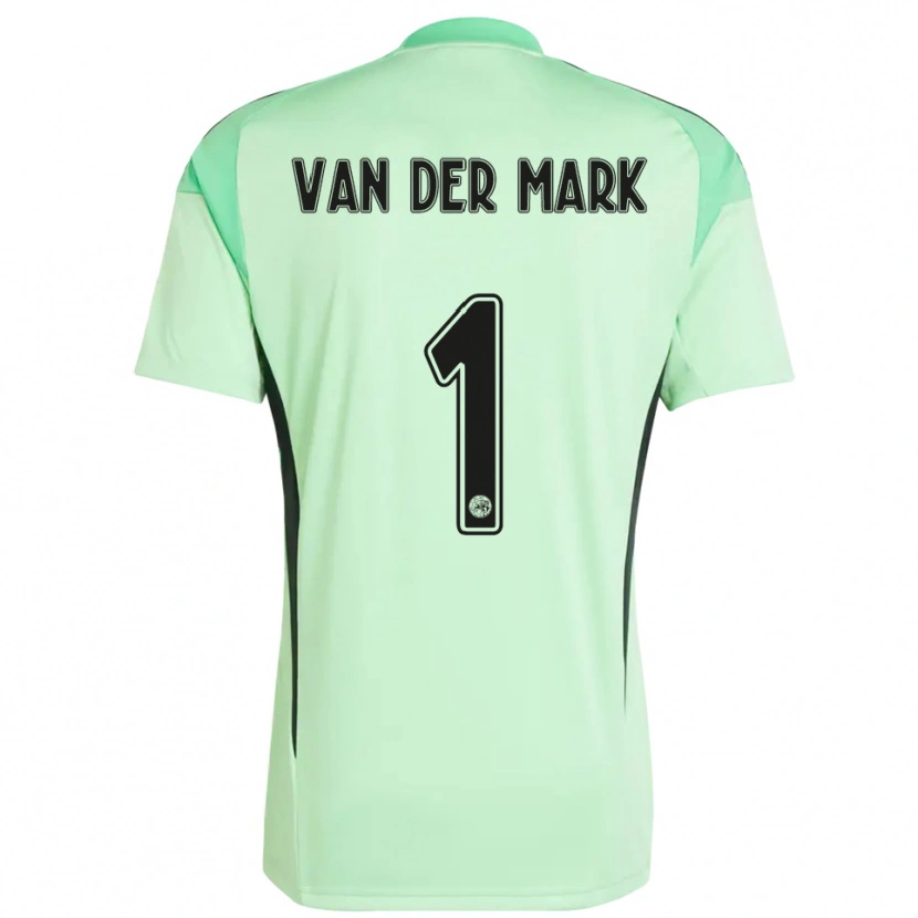 Danxen Kvinder Jesper van der Mark #1 Lysegrøn Sort Målmandstrøje 2025/26 Trøje T-shirt
