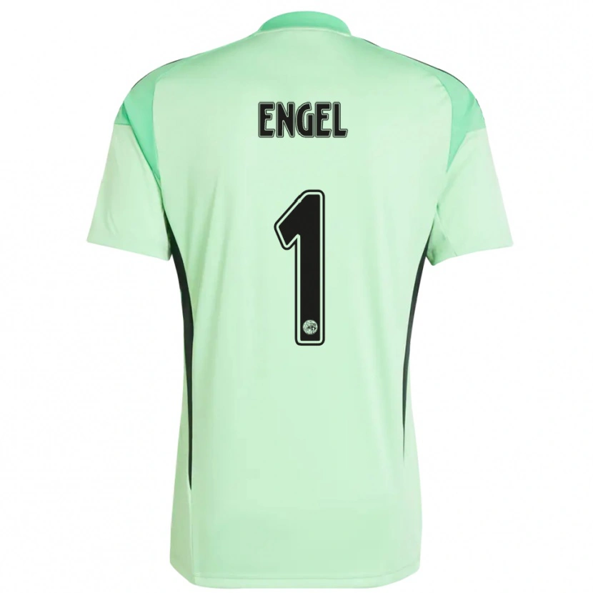 Danxen Kvinder Mark Engel #1 Lysegrøn Sort Målmandstrøje 2025/26 Trøje T-shirt