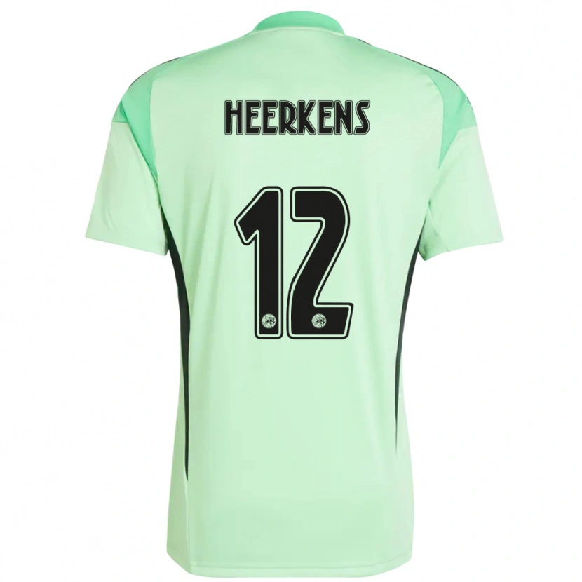 Danxen Kvinder Joeri Heerkens #12 Lysegrøn Sort Målmandstrøje 2025/26 Trøje T-shirt