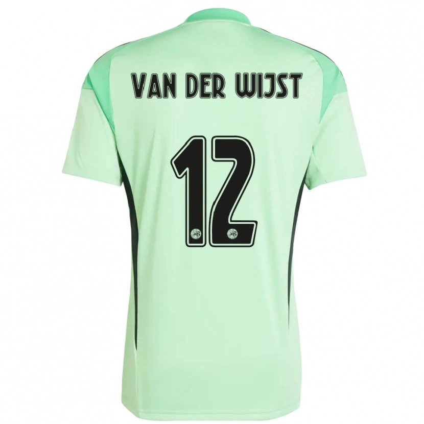 Danxen Kvinder Giovanni van der Wijst #12 Lysegrøn Sort Målmandstrøje 2025/26 Trøje T-shirt