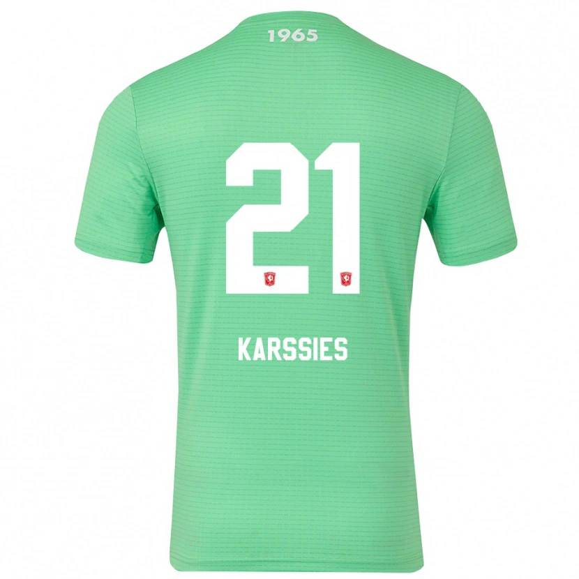 Danxen Kvinder Sam Karssies #21 Lysegrøn Hvid Målmandstrøje 2025/26 Trøje T-shirt