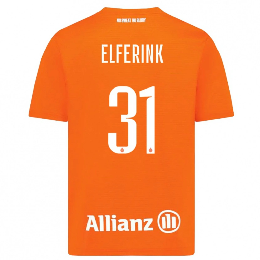 Danxen Kvinder Marie Elferink #31 Orange Hvid Målmandstrøje 2025/26 Trøje T-shirt