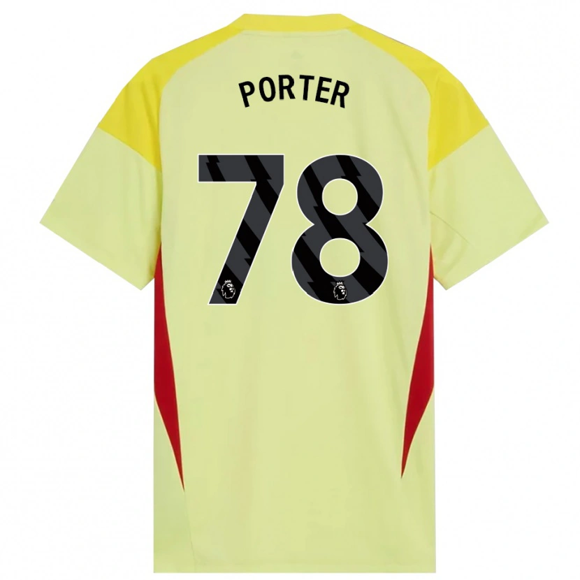 Danxen Kvinder Jack Porter #78 Gul Rød Sort Målmandstrøje 2025/26 Trøje T-shirt