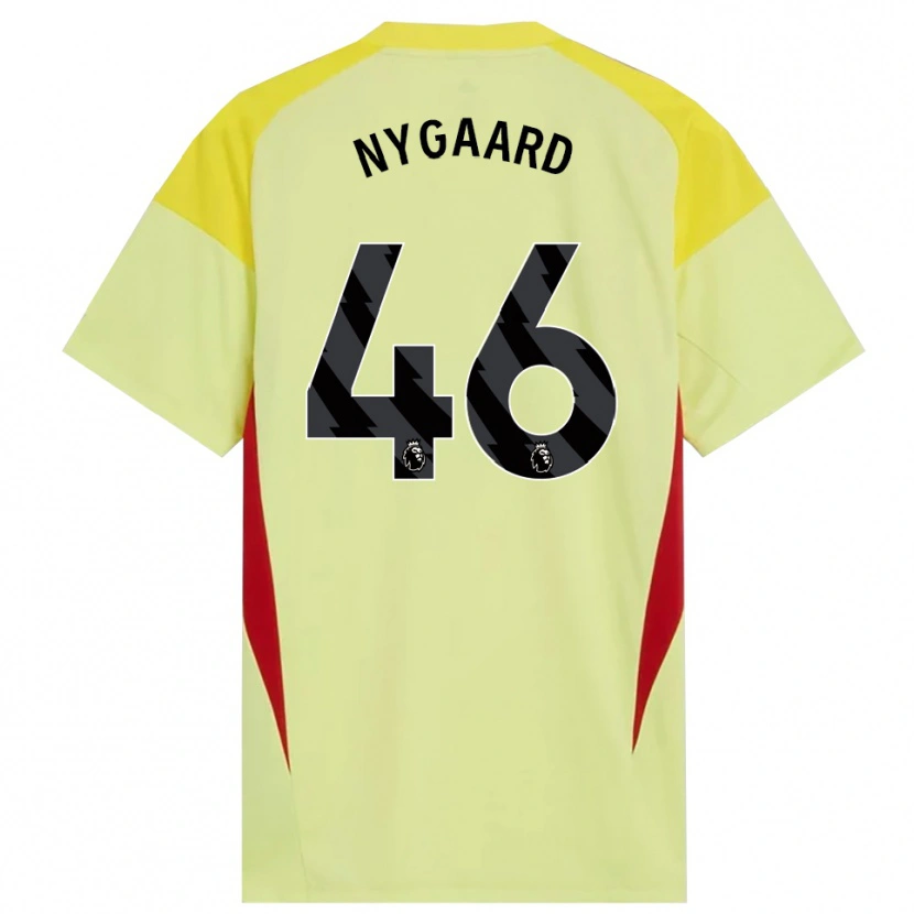 Danxen Kvinder Lucas Nygaard #46 Gul Rød Sort Målmandstrøje 2025/26 Trøje T-shirt