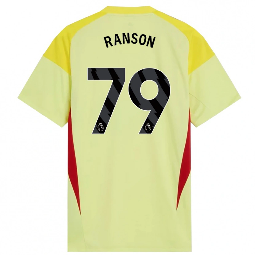 Danxen Kvinder Khari Ranson #79 Gul Rød Sort Målmandstrøje 2025/26 Trøje T-shirt