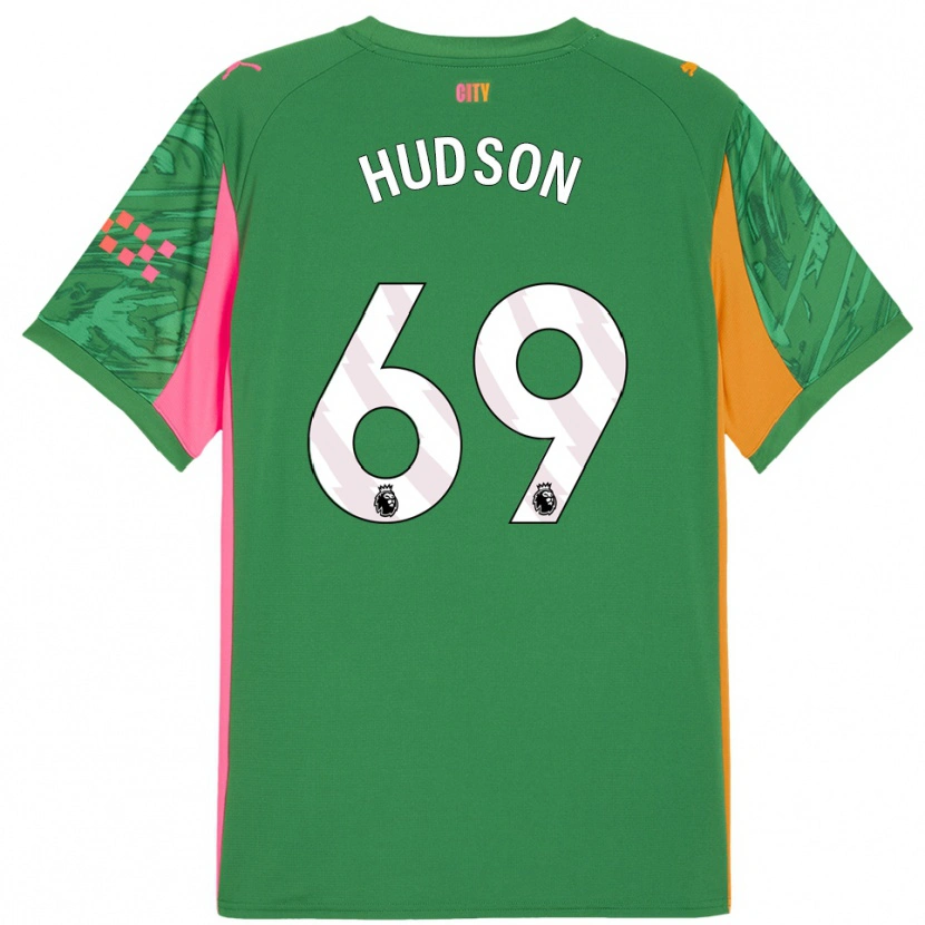 Danxen Kvinder Max Hudson #69 Grøn Orange Målmandstrøje 2025/26 Trøje T-shirt