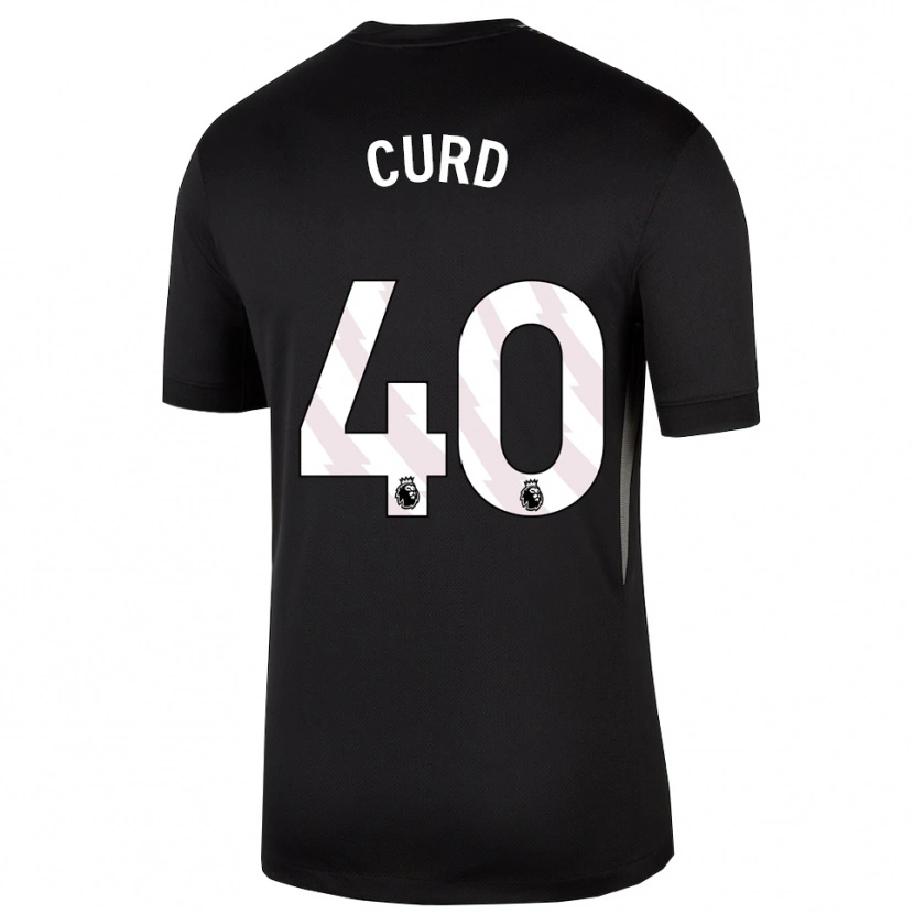 Danxen Kvinder Ted Curd #40 Sort Hvid Målmandstrøje 2025/26 Trøje T-shirt