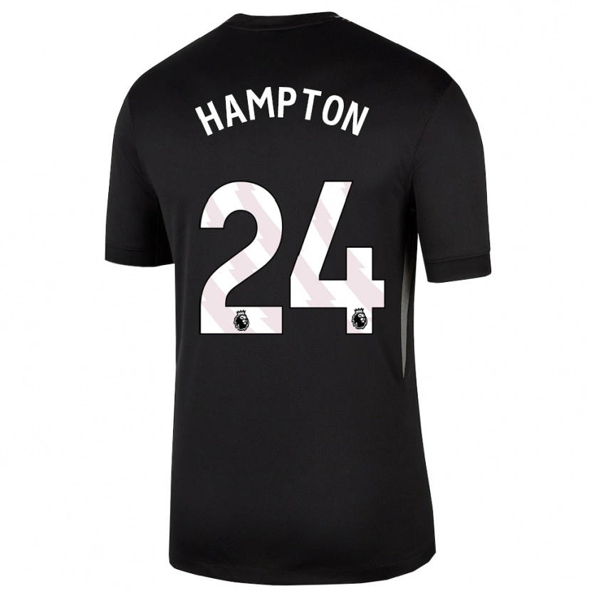 Danxen Kvinder Hannah Hampton #24 Sort Hvid Målmandstrøje 2025/26 Trøje T-shirt