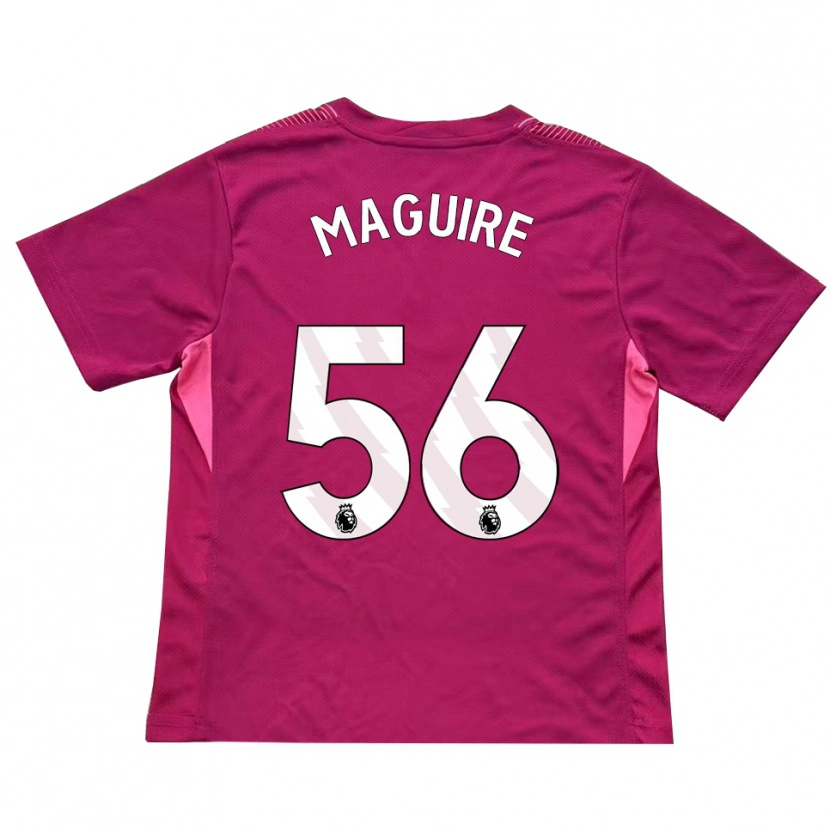 Danxen Kvinder Aaron Maguire #56 Rose Hvid Målmandstrøje 2025/26 Trøje T-shirt