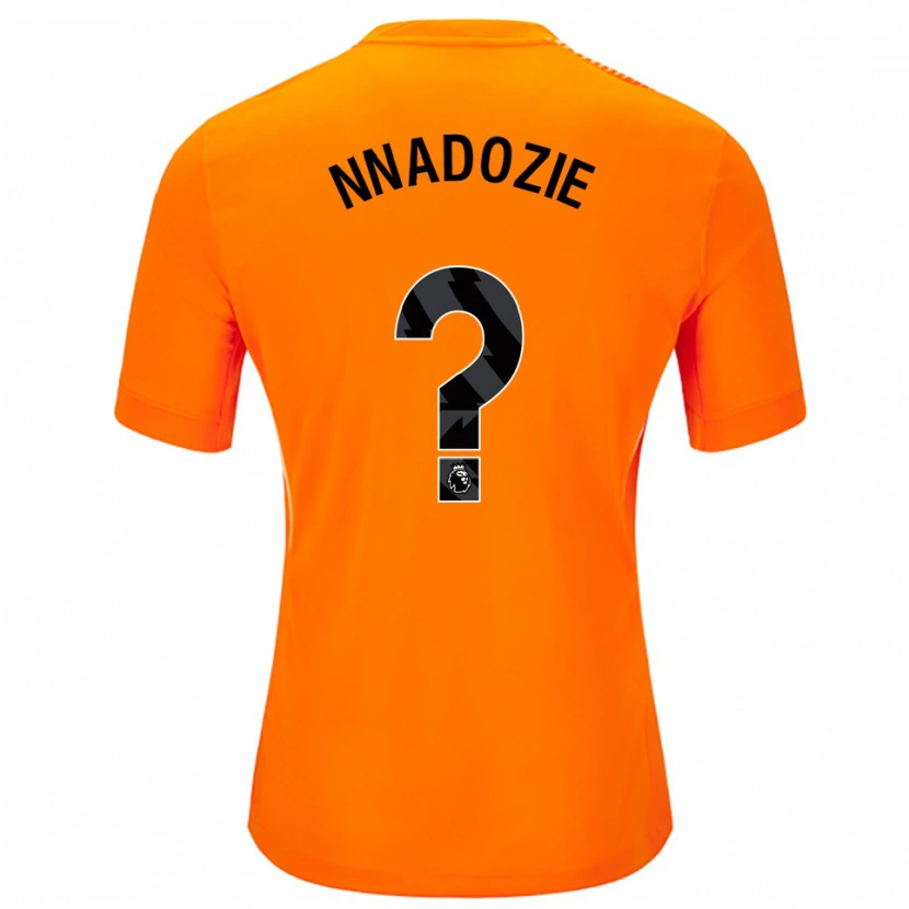 Danxen Kvinder Chiamaka Nnadozie #0 Orange Sort Målmandstrøje 2025/26 Trøje T-shirt
