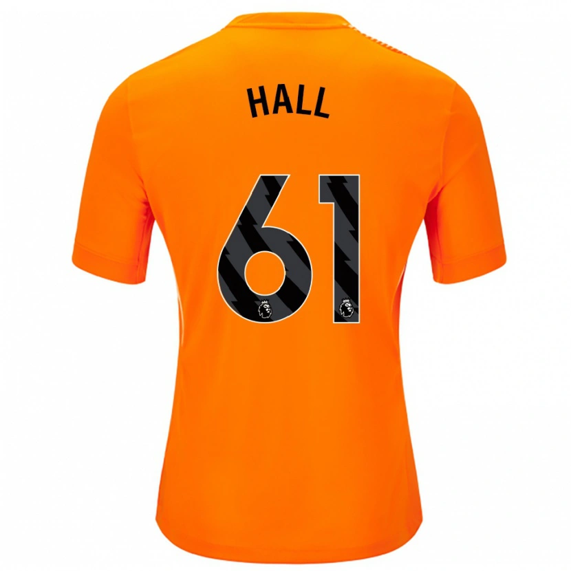 Danxen Kvinder Steven Hall #61 Orange Sort Målmandstrøje 2025/26 Trøje T-shirt