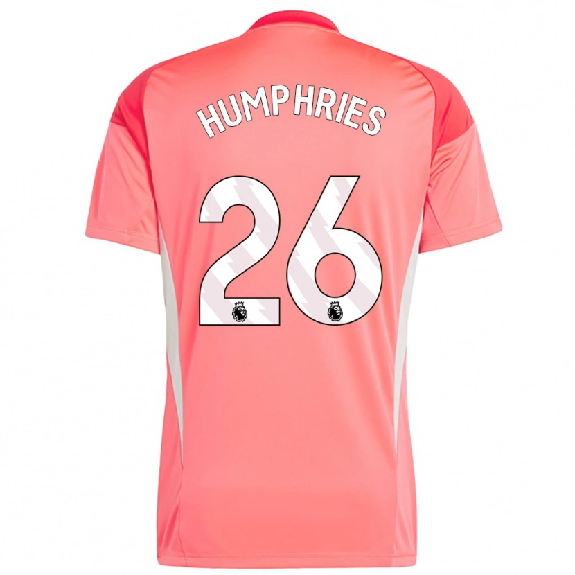 Danxen Kvinder Marni Humphries #26 Rød Hvid Målmandstrøje 2025/26 Trøje T-shirt