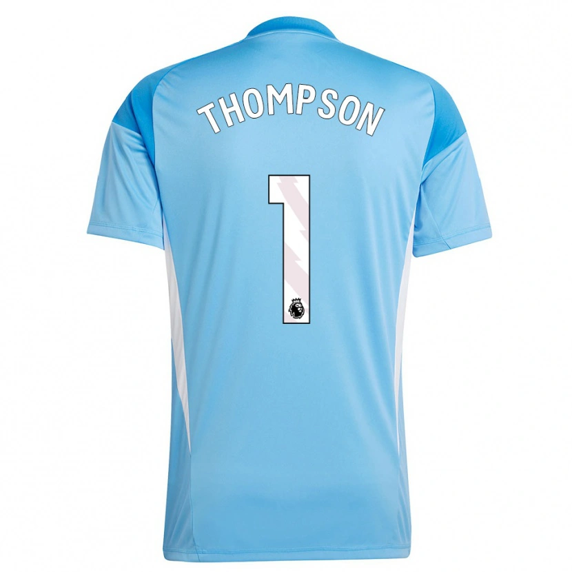 Danxen Kvinder Max Thompson #1 Blå Hvid Målmandstrøje 2025/26 Trøje T-shirt