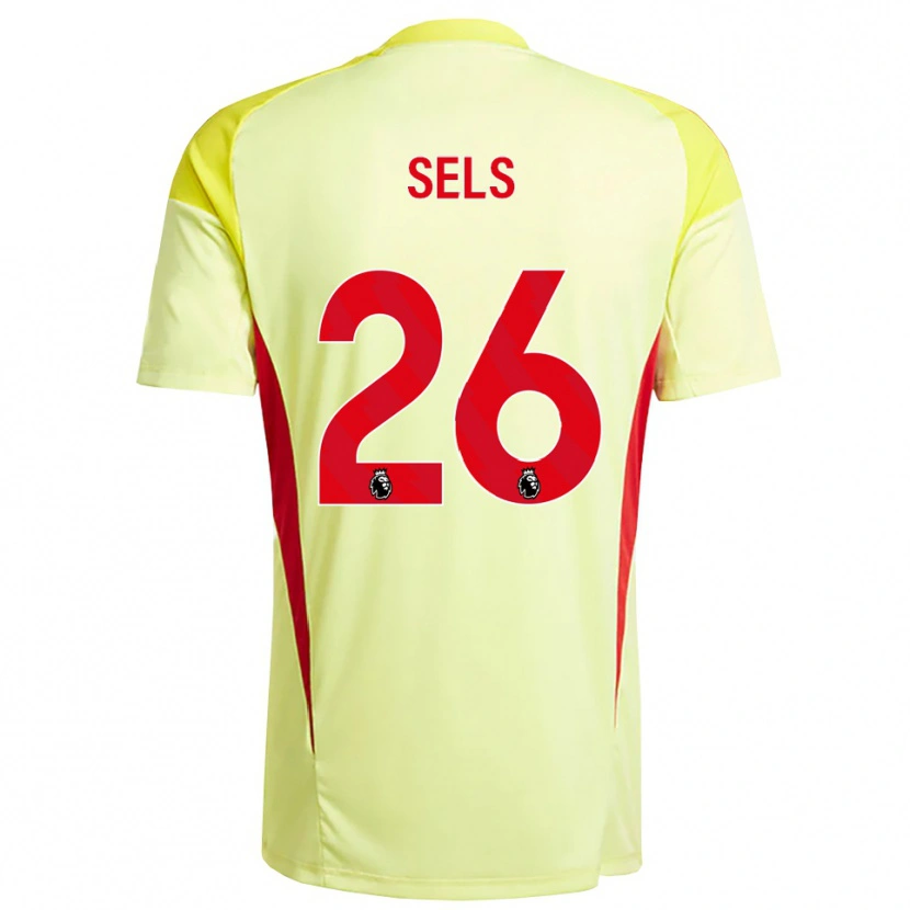 Danxen Kvinder Matz Sels #26 Lysegul Orange Målmandstrøje 2025/26 Trøje T-shirt