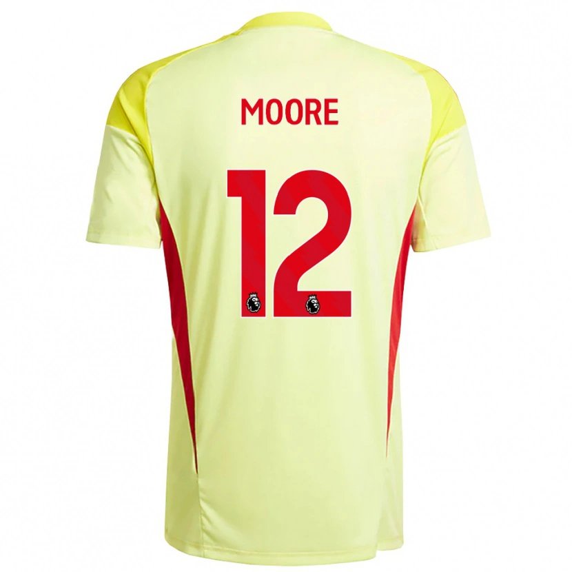 Danxen Kvinder Daniel Moore #12 Lysegul Orange Målmandstrøje 2025/26 Trøje T-shirt
