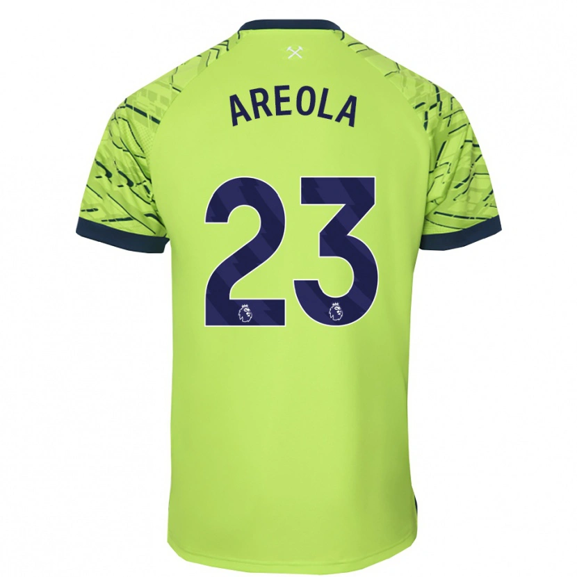 Danxen Kvinder Alphonse Areola #23 Fluorescerende Grøn Målmandstrøje 2025/26 Trøje T-shirt