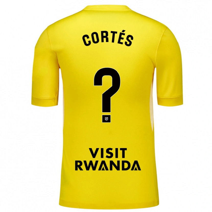 Danxen Kvinder Lucas Cortés #0 Gul Sort Målmandstrøje 2025/26 Trøje T-shirt