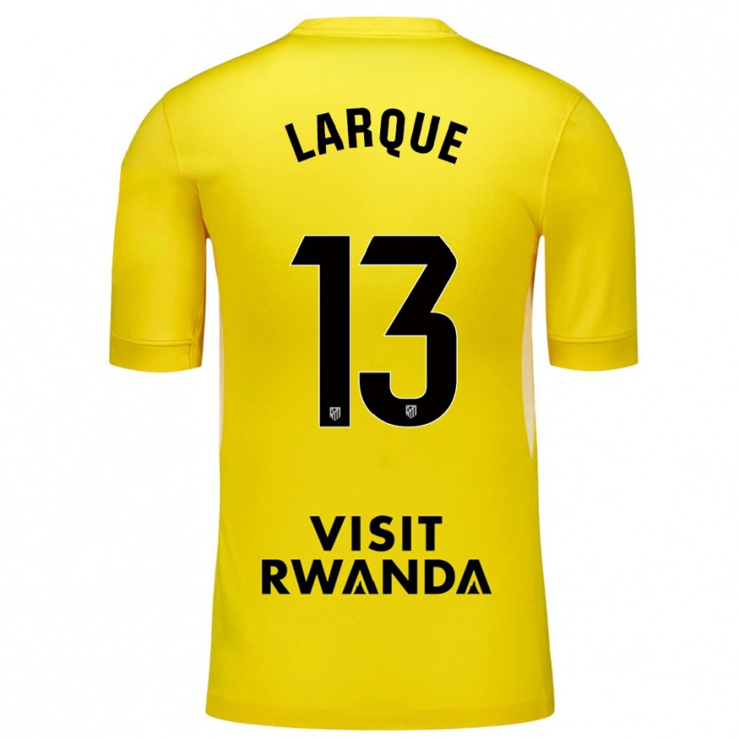 Danxen Kvinder Patricia Larqué #13 Gul Sort Målmandstrøje 2025/26 Trøje T-shirt