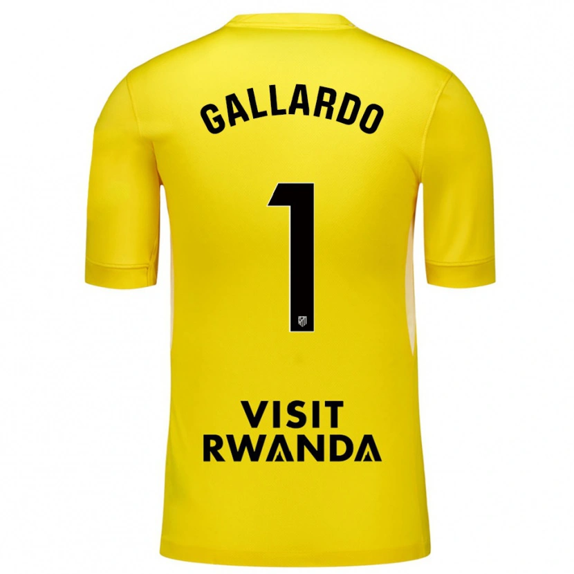 Danxen Kvinder Lola Gallardo #1 Gul Sort Målmandstrøje 2025/26 Trøje T-shirt