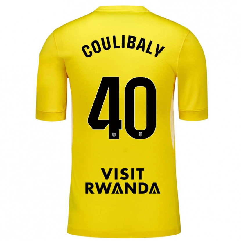 Danxen Kvinder Izan Coulibaly #40 Gul Sort Målmandstrøje 2025/26 Trøje T-shirt