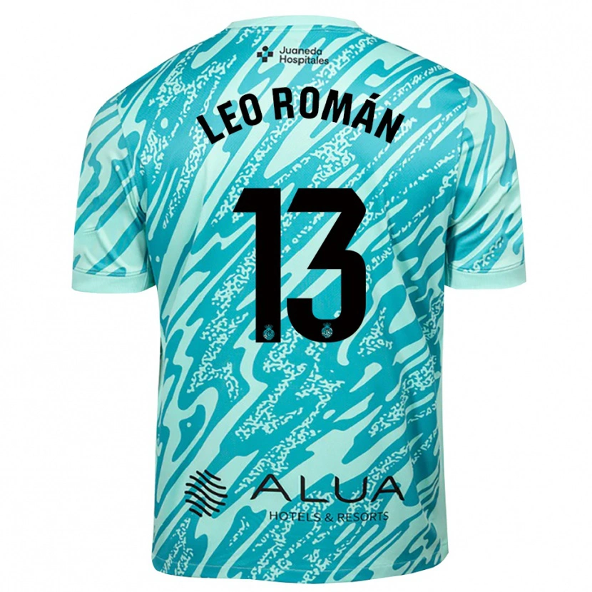 Danxen Kvinder Leo Román #13 Cyan Sort Målmandstrøje 2025/26 Trøje T-shirt