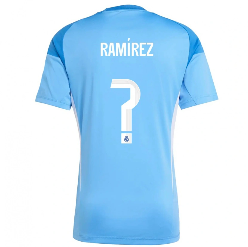Danxen Kvinder Izan Ramírez #0 Lyseblå Hvid Målmandstrøje 2025/26 Trøje T-shirt