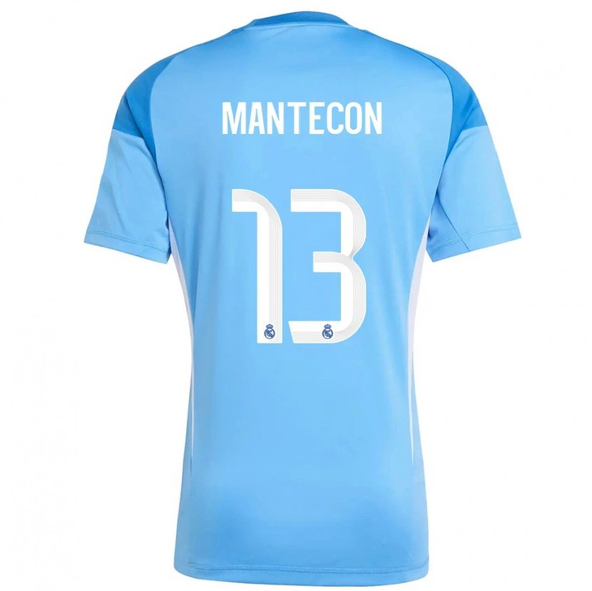 Danxen Kvinder Hugo Mantecón #13 Lyseblå Hvid Målmandstrøje 2025/26 Trøje T-shirt