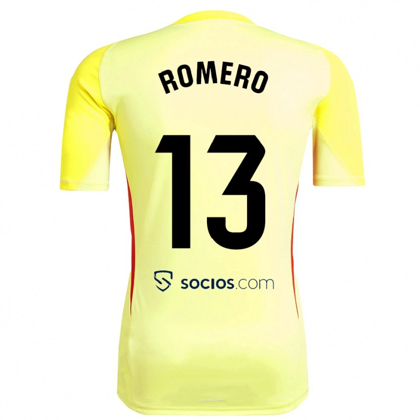 Danxen Kvinder Rafael Romero #13 Gul Rød Sort Målmandstrøje 2025/26 Trøje T-shirt