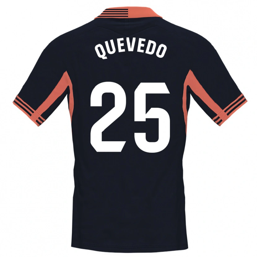 Danxen Kvinder Alex Quevedo #25 Sort Hvid Orange Målmandstrøje 2025/26 Trøje T-shirt