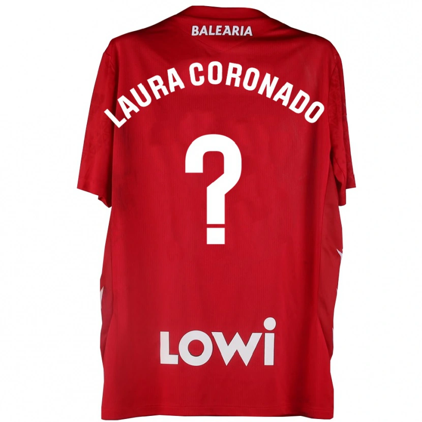 Danxen Kvinder Laura Coronado Vilchez #0 Rød Hvid Målmandstrøje 2025/26 Trøje T-shirt