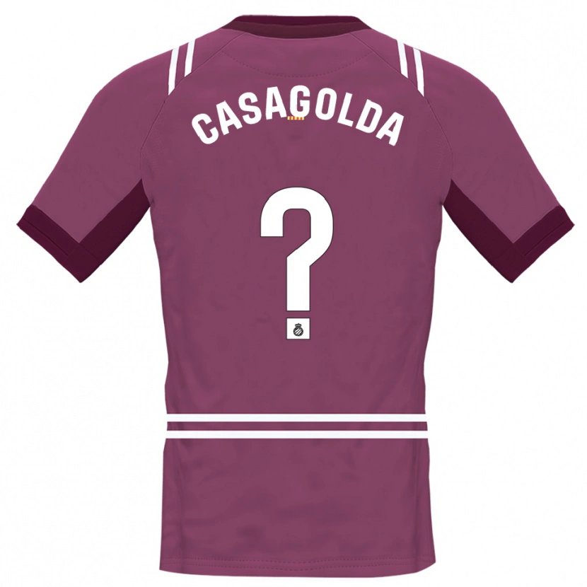 Danxen Kvinder Pau Casagolda #0 Bordeaux Hvid Målmandstrøje 2025/26 Trøje T-shirt