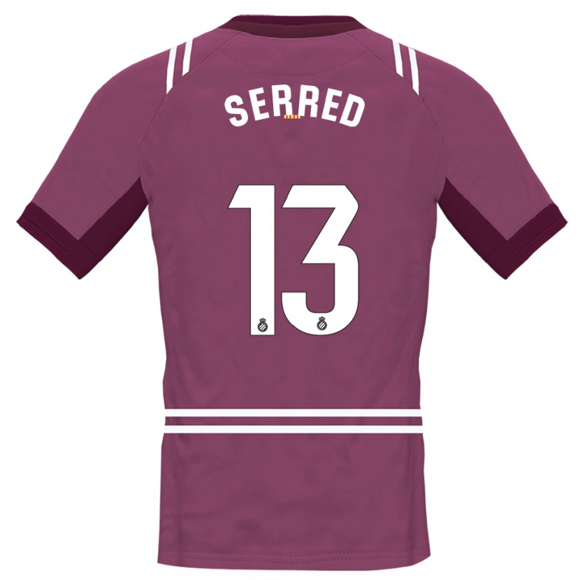 Danxen Kvinder Llorenç Serred #13 Bordeaux Hvid Målmandstrøje 2025/26 Trøje T-shirt