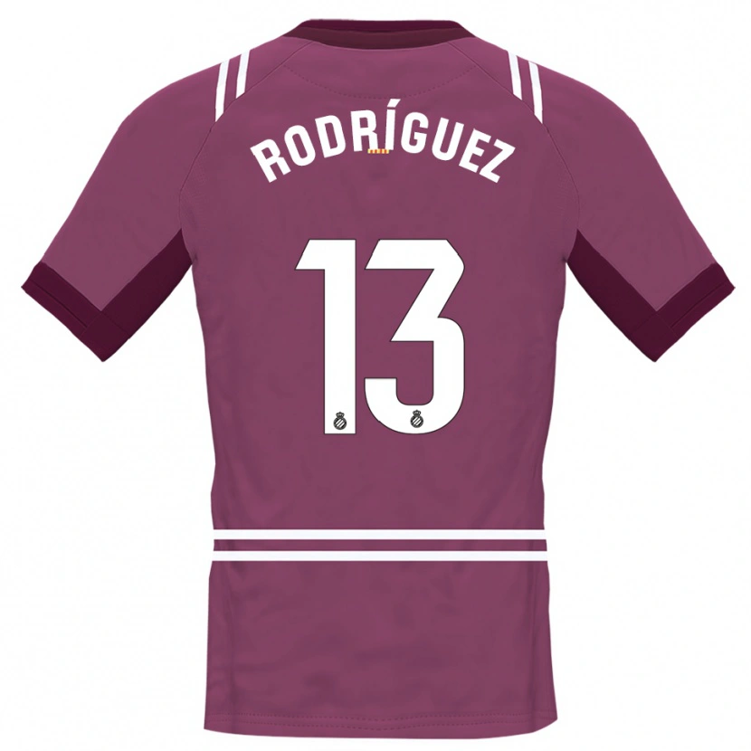 Danxen Kvinder Joel Rodríguez #13 Bordeaux Hvid Målmandstrøje 2025/26 Trøje T-shirt
